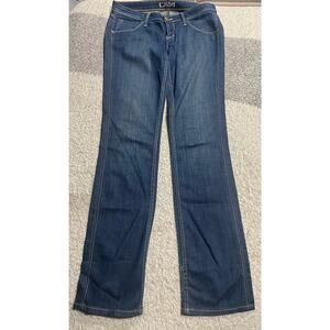 Hudson Womens 28 Flare Y2K 90s Low Rise Jeans Blue Made in USA *tiny flaw